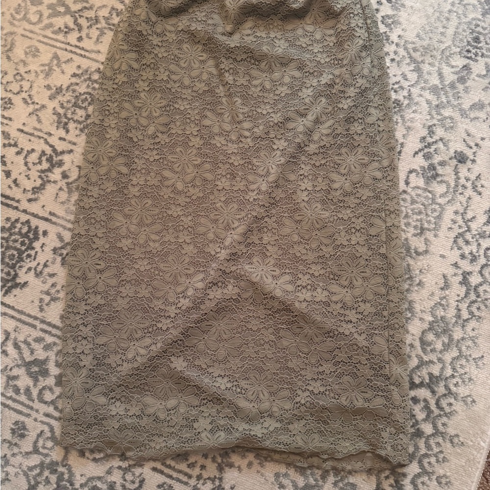 RSQ Gray Wrap Midi Skirt Casual